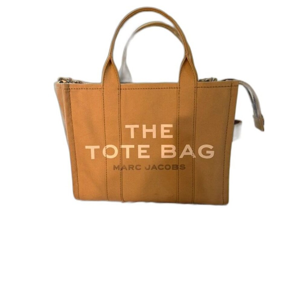 Marc Jacobs The Tote Bag - Beige Canvas Medium Tote (Authentic, Like New)